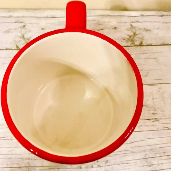 Coca-Cola Holiday Polar Bear Coffee Mug in Red and White - Picture 5 of 12